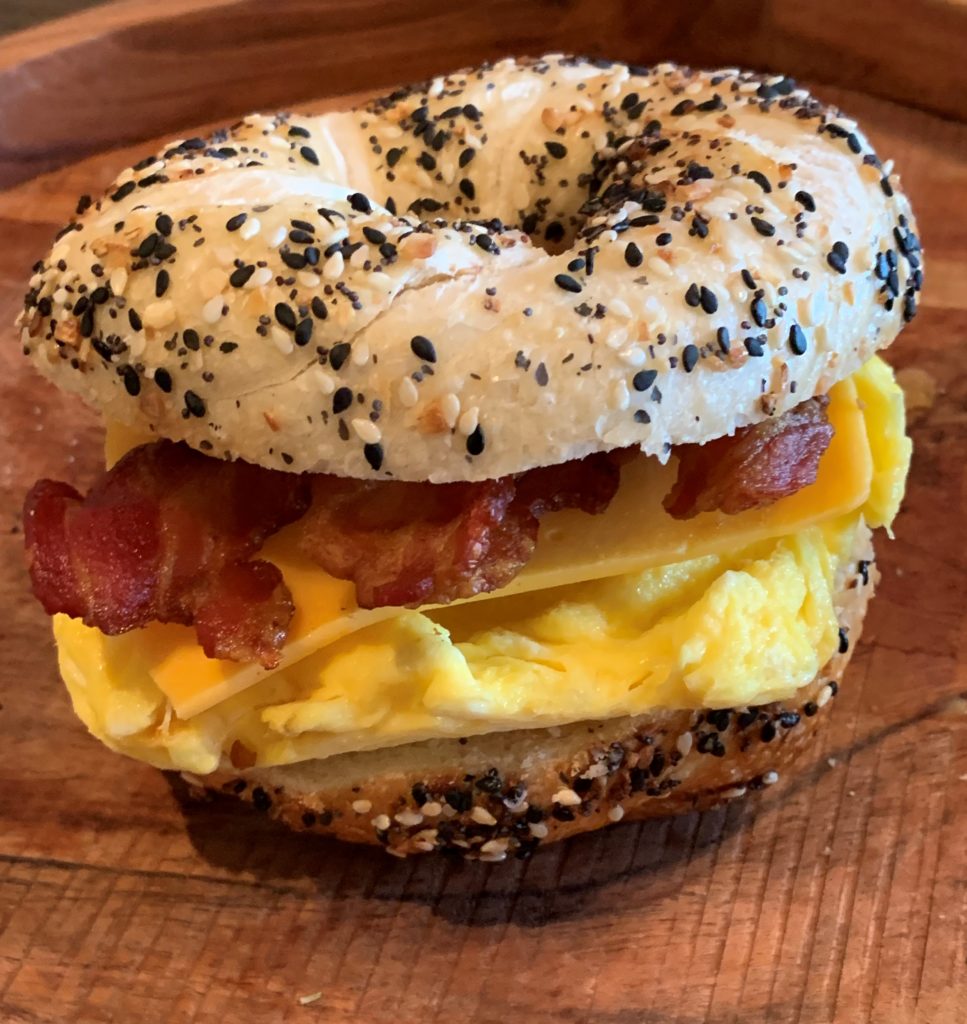 Bacon Egg and Cheese Bagel Lehmans Deli